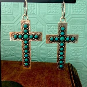 Cross Earrings Large
